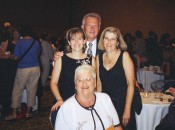 With my parents and grandmother at the Printz reception