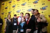 Me on the red carpet with the cast and crew before the premiere...