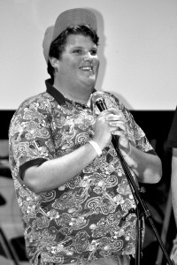 Love this photo of Jacob Wysocki answering questions during the Q&A at the Rooftop Film Festival.