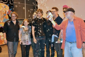 The man with the bubble machine is Rick Rosenthal, the producer of the film.