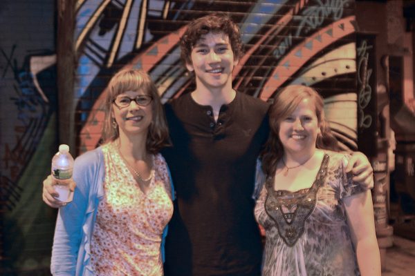 Kathy Dawson, Dylan Arnold (Dayle) and me, after the film screening...