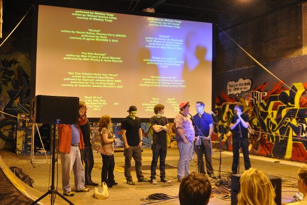 Cast and crew Q&A while the credits roll...