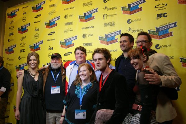 Cast and crew on the red carpet